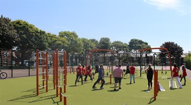 New outdoor gym in Gladstone Gardens